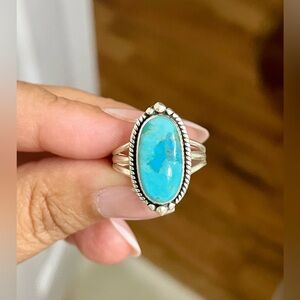 Genuine turquoise ring sz 7